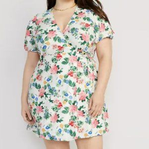 NWT - Floral Wrap Dress - Large